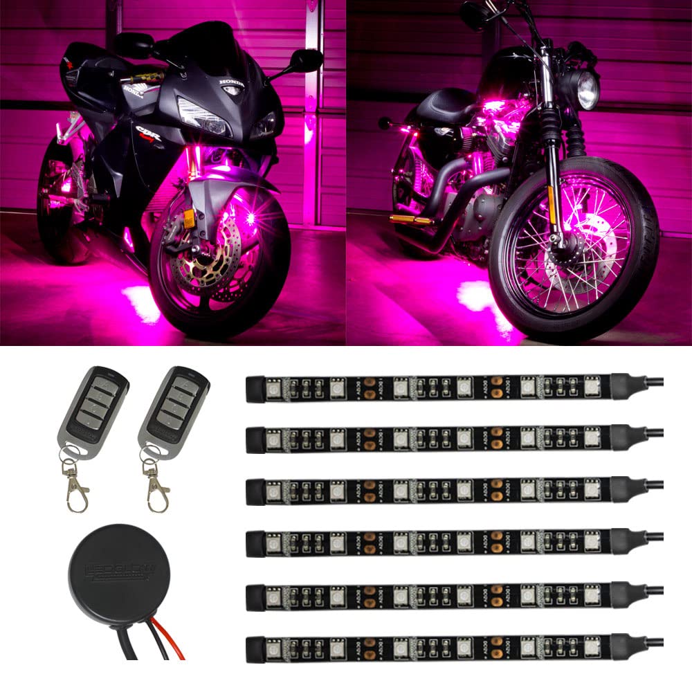 Amazon.com: LEDGlow 6pc Advanced Pink LED Motorcycle Accent
